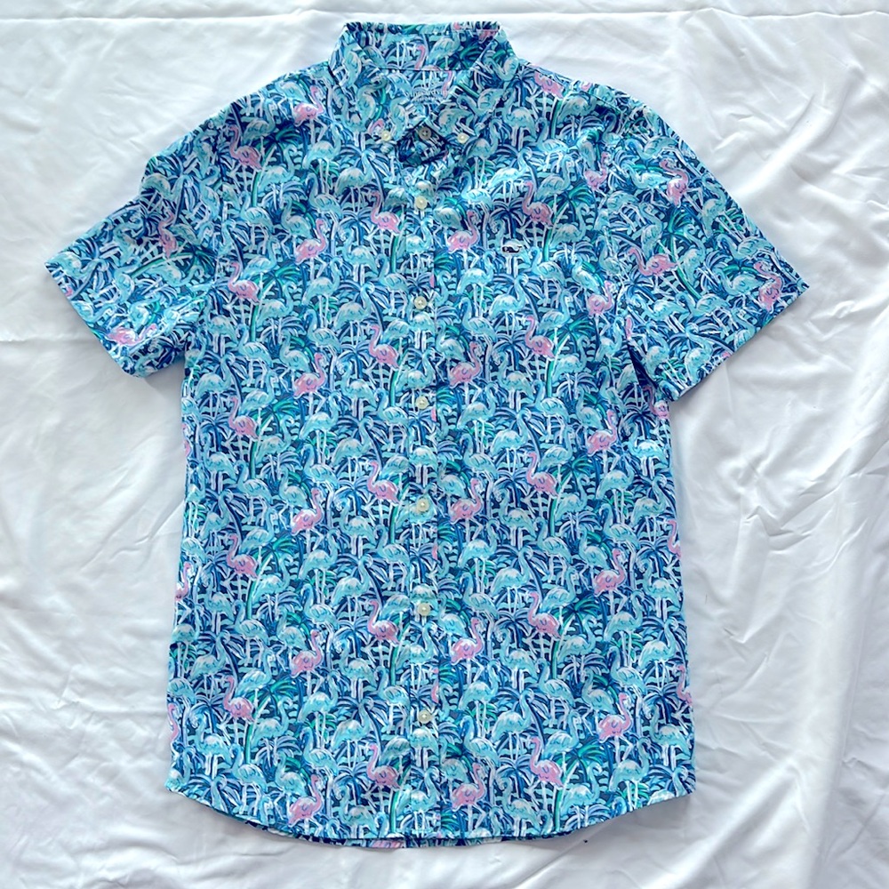 Vineyard Vines Boys Performance Button Down Size Large (16)